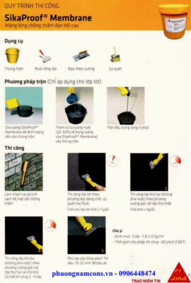 Quy trình thi công Sikaproof Membrane